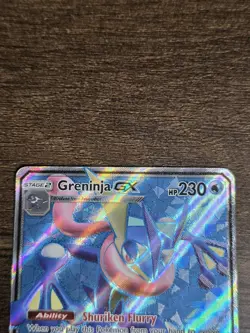 Pokemon Greninja GX Ultra Rare Full Art Holo 120/131 Sm-Forbidden Light - Image 3