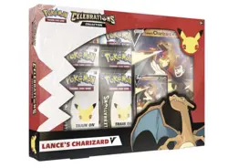 Pokemon Celebrations Lance's Charizard V Collection Box Promo 25th Anniversary - Image 1