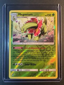 Meganium 8/214 Reverse Holo Rare - Lost Thunder Pokemon TCG NM- - Image 1