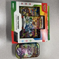 New Pokemon First Partner Series 1 Illustration Collection & Prismatic Tin - Image 1