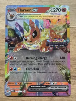 Pokemon TCG - Flareon ex - Prismatic Evolutions Stamped Promo - 014/131 - Holo - Image 1