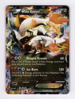 White Kyurem EX 101/113 Legendary Treasures 2013 Pokemon HP - Image 1
