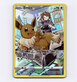 Eevee TG11/TG30 SWSH09: Brilliant Stars Trainer Gallery Full Art NM Pokemon - Image 1