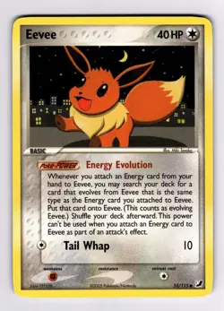 Eevee 55/115 Unseen Forces 2005 Pokemon Miki Tanaka MP - Image 1