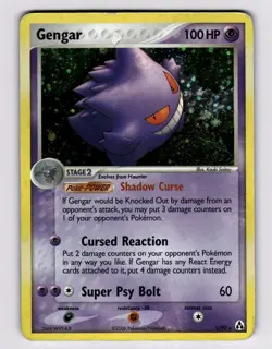 Gengar 5/92 Legend Maker 2006 Pokemon SWIRL DMGU SEE PHOTOS - Image 1