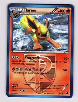 Flareon (Team Plasma) 12/116 Plasma Freeze 2013 Pokemon Eeveelution - Image 1