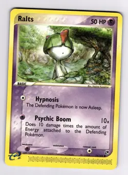 Ralts 74/100 Sandstorm 2003 Pokemon E-Reader Hajime Kusajima MP-HP - Image 1