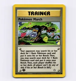 Pokemon March 102/111 1st Edition Neo Genesis Common VTG Pokemon Tomokazu Komiya - Image 1