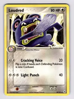 Loudred 39/101 Hidden Legends 2004 Pokemon HP Tomokazu Komiya - Image 1