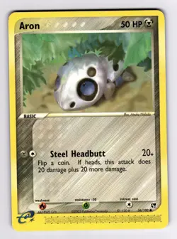 Aron 56/100 Sandstorm 2003 Pokemon Atsuka Nishida E-Reader MP-HP - Image 1