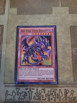 YUGIOH RED-EYES TOON DRAGON SHVI-EN036 SUPER 1ST ED NM - Image 1