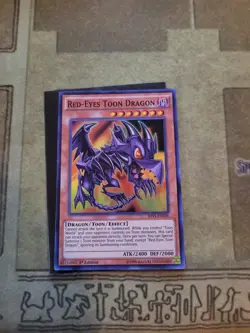 YUGIOH RED-EYES TOON DRAGON SHVI-EN036 SUPER 1ST ED NM - Image 2