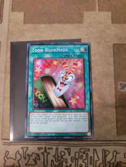 YUGIOH TOON BOOKMARK BLCR-EN067 SECRET 1ST ED NM - Image 2