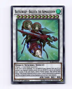 Battlewasp Ballista the Armageddon Ultra Rare Battles of Legnd 1st Ed BLHR-EN039 - Image 1