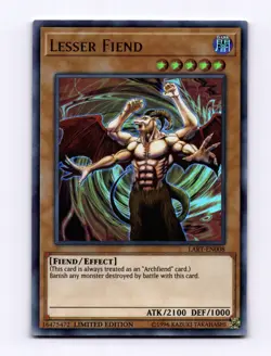 Lesser Fiend Ultra Rare The Lost Art Promotion Limited LART-EN008 - Image 1