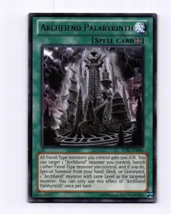 Archfiend Palabyrinth Rare Judgment of the Light Unlimited JOTL-EN066 - Image 1