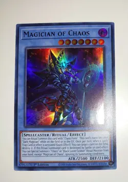 Yugioh LDS3-EN089 Magician Of Chaos STANDARD Ultra Rare 1ST EDITION NM - Image 1