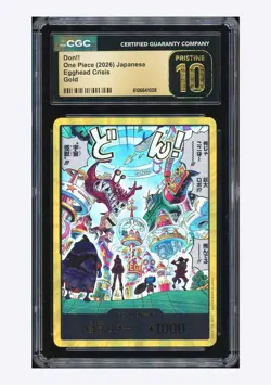 One Piece CGC 10 PRISTINE Don!! Gold Egghead 2026 EB04 Japanese - Image 1