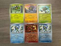 Ogerpon Pokemon Card Collection Lot Of 6 With Holo And Reverse Holos - Image 1