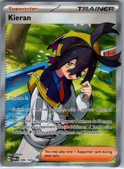 Kieran 206/167 SV06: Twilight Masquerade - Pokemon Card - NM - Image 1