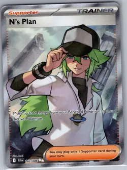 N's Plan 163/086 SV: Black Bolt - Pokemon Card - NM - Image 1