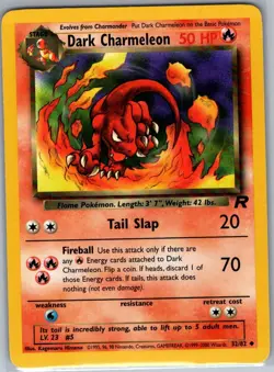 Dark Charmeleon 32/82 Non Holo Team Rocket - Pokemon Card - NM - Image 1