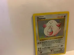 Genuine Chansey 3/102 Base Set Shadowless Vintage Holo Rare Pokemon Card - Image 3