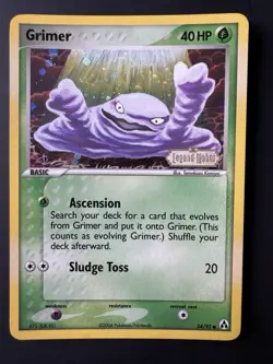 Vintage Pokemon Grimer 54/92 Legend Maker STAMPED Reverse Holo 2006 NM - Image 1