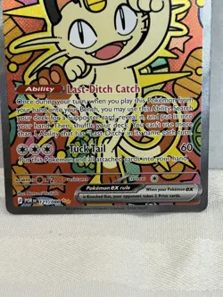 Pokemon Meowth ex 121/088 Special Illustration Rare - Perfect Order SIR English - Image 3
