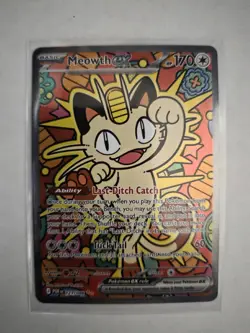 Meowth ex 121/088 ENGLISH Special Illustration Rare - Perfect Order SIR Pokemon - Image 1