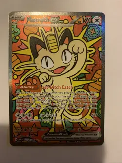Meowth ex 121/088 ENGLISH Special Illustration Rare - Perfect Order SIR Pokemon - Image 1