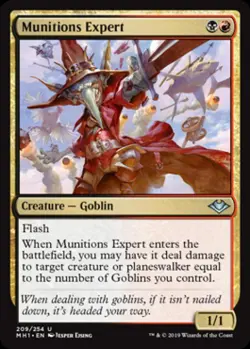 MTG English Munitions Expert NM Foil Modern Horizons - Image 1