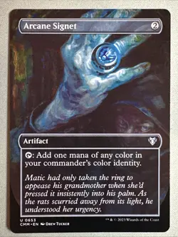 MTG / Arcane Signet / CMM / #653 / Regular (Borderless) / Uncommon / NM - Image 1