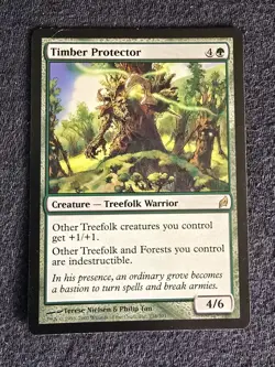 Timber Protector Lorwyn Magic The Gathering Rare Green Creature Card - Image 1