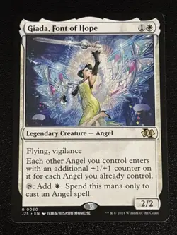 MTG Foundations Jumpstart Giada, Font of Hope Anime 0060 NM Rare - Image 1