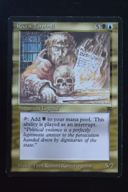 Magic The Gathering MTG RIVEN TURNBULL Legends LP Lightly Played - Image 1