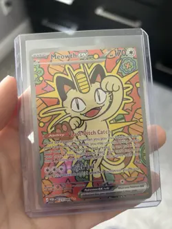 Meowth ex 121/088 ENGLISH Special Illustration Rare - Perfect Order SIR Pokemon - Image 1