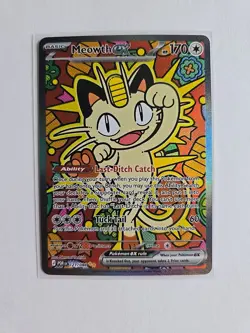 Meowth ex 121/088 ENGLISH Special Illustration Rare - Perfect Order SIR Pokemon - Image 1