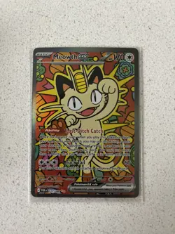 Meowth ex 121/088 ENGLISH Special Illustration Rare - Perfect Order SIR Pokemon - Image 1