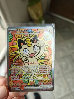 Pokemon Meowth ex Perfect Order 121/088 Special Illustration Rare SIR Pack Fresh - Image 1
