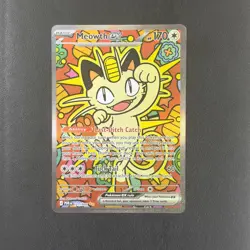Meowth ex 121/088 Special Illustration Rare - Perfect Order SIR Pokemon NM - Image 1