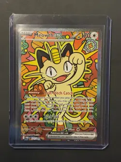 Meowth ex 121/088 ENGLISH Special Illustration Rare - Perfect Order SIR Pokemon - Image 1