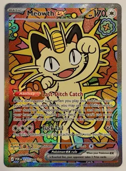 Meowth ex 121/088 ENGLISH Special Illustration Rare - Perfect Order SIR Pokemon - Image 1
