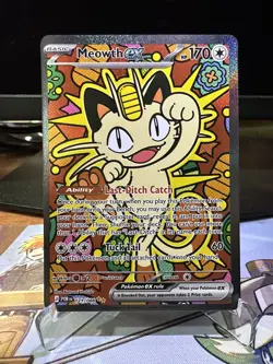 Meowth ex 121/088 ENGLISH Special Illustration Rare - Perfect Order SIR Pokemon - Image 1