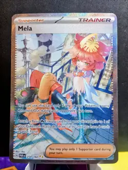 Pokemon TCG: Mela #254/182 SV Paradox Rift Special Illustration Rare Full Art - Image 1