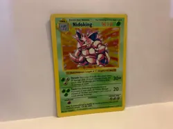 Genuine Nidoking 11/102 Base Set Shadowless Vintage Pokemon Card (2) - Image 1