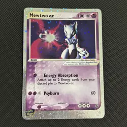 2003 Mewtwo Ex Ruby & Sapphire Holo #101/160 Pokemon Card *LP/MP* - Image 1