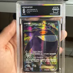 Pokemon Gengar EX Full Art Ultra Rare Holo 114/119 XY Phantom Forces Arena Club - Image 3