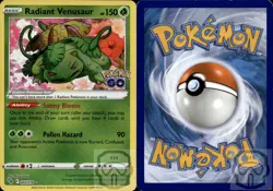 Radiant Venusaur 004/078 Radiant Rare Pokemon GO Pokemon Holo NM/M - Image 2