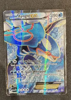 Kyogre EX (148 Full Art) 148/160 Primal Clash XY Holo Pokemon Card TCG - Image 1